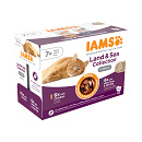 IAMS Delights Pouch Senior Land & Sea Collectie Gravy 12 x 85 gr