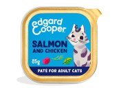 Edgard & Cooper kattenvoer Adult MSC Zalm & Kip Paté 85 gr