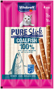 Vitakraft kattensnack Pure Stick Koolvis 4 x 5 gr