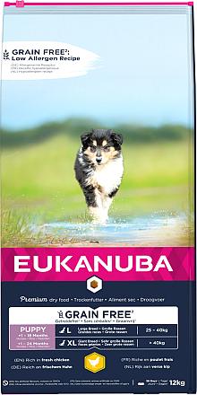 Eukanuba hondenvoer Puppy L/XL GrainFree Chicken 12 kg