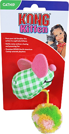 Kong Kitten Pom Tail Mouse