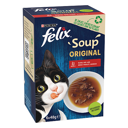 Felix Kattenvoer Soup Countryside Selectie 6 x 48 gr