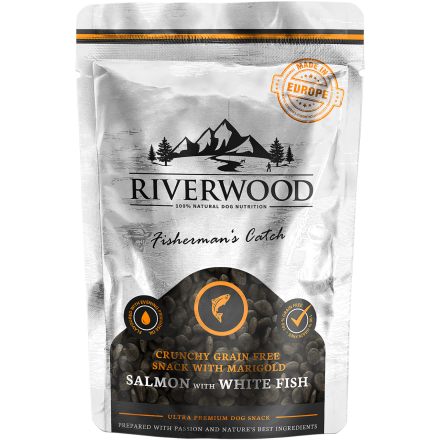 Riverwood Fishermans Catch Salmon & White Fish crunchy 200 gr