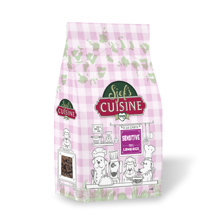 Yamipets Sjef's Cuisine hondenvoer Sensitive Lamb Rice 3 kg