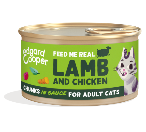 Edgard & Cooper kattenvoer Lam & Kip Chunks 85 gr